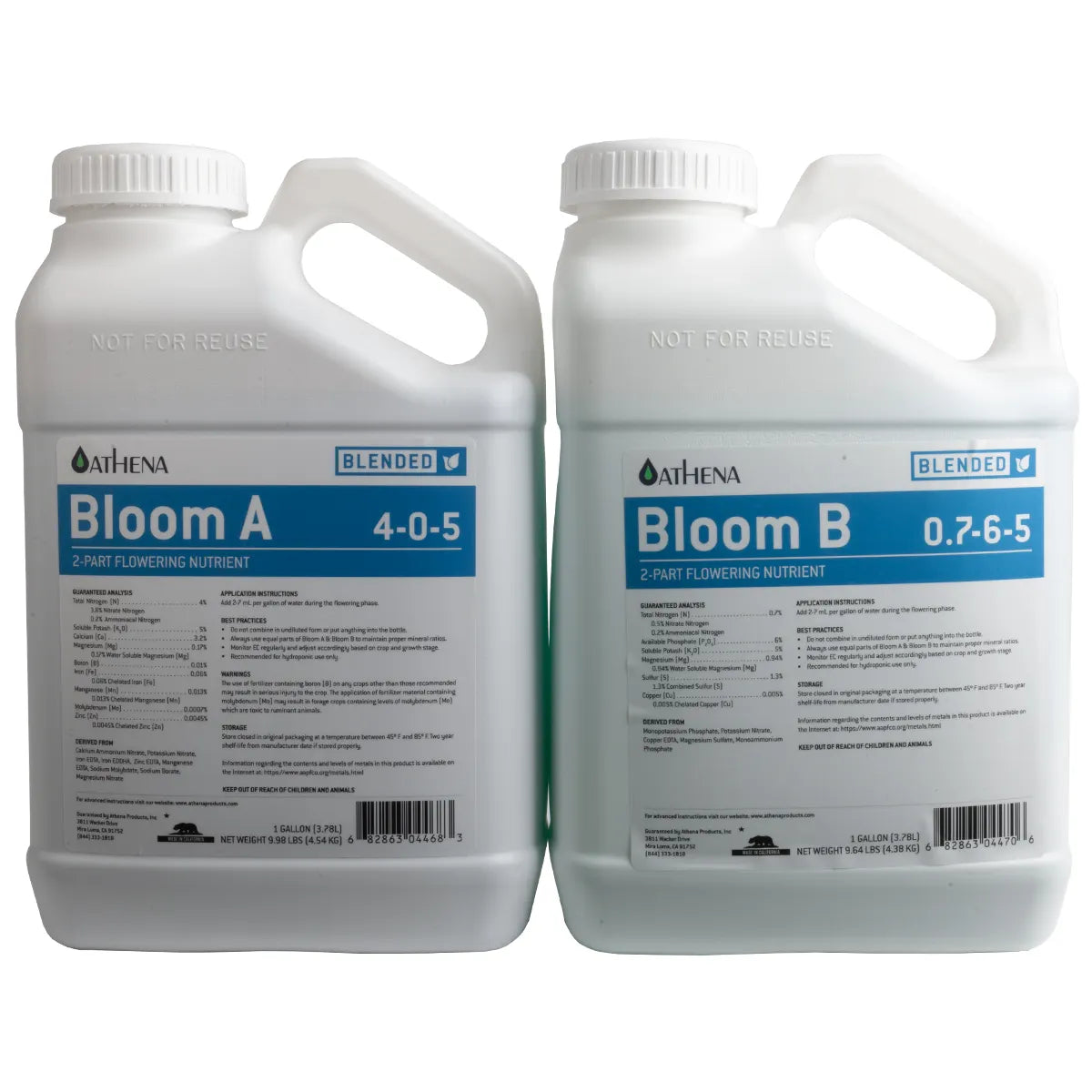 Athena Nutrients - Blended Line - Bloom A&B